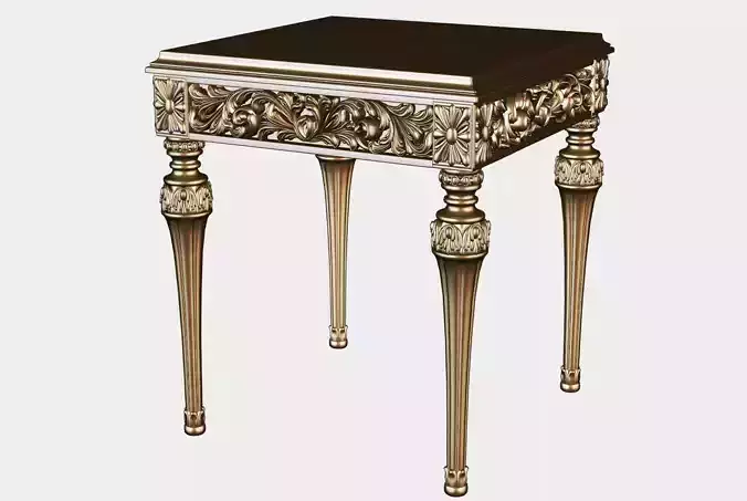 Carved coffee table for cnc 1