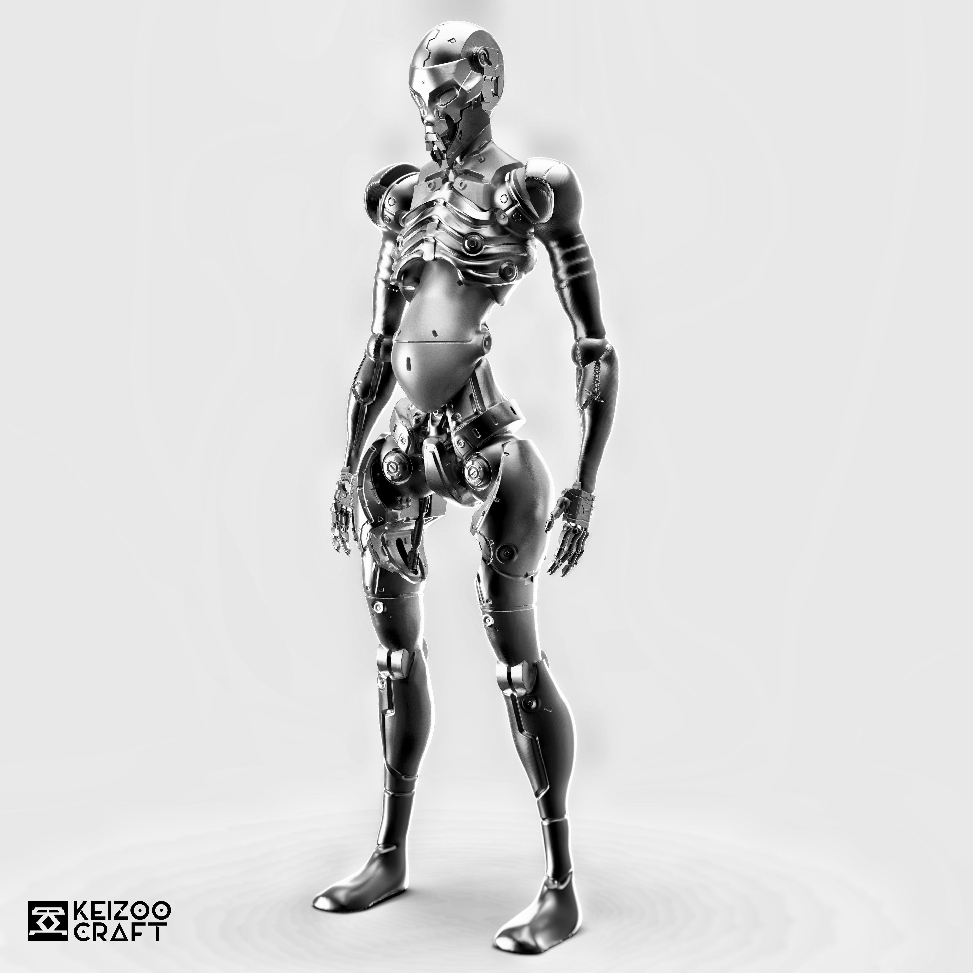 ADAM ROBOT-Cybernetist Zbrush 3D model-STL FILE FOR 3D PRINT 3D print model_5