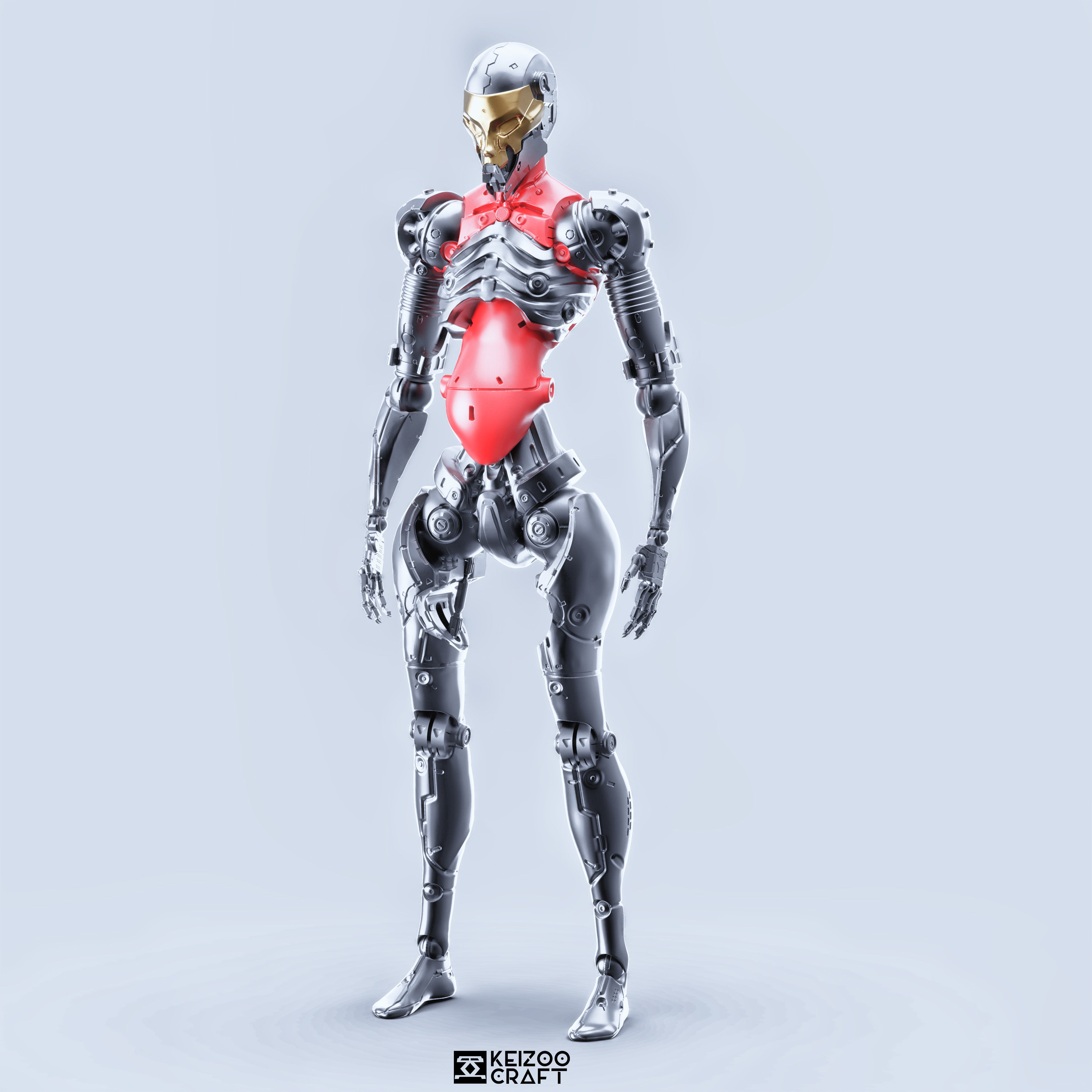 ADAM ROBOT-Cybernetist Zbrush 3D model-STL FILE FOR 3D PRINT 3D print model_1