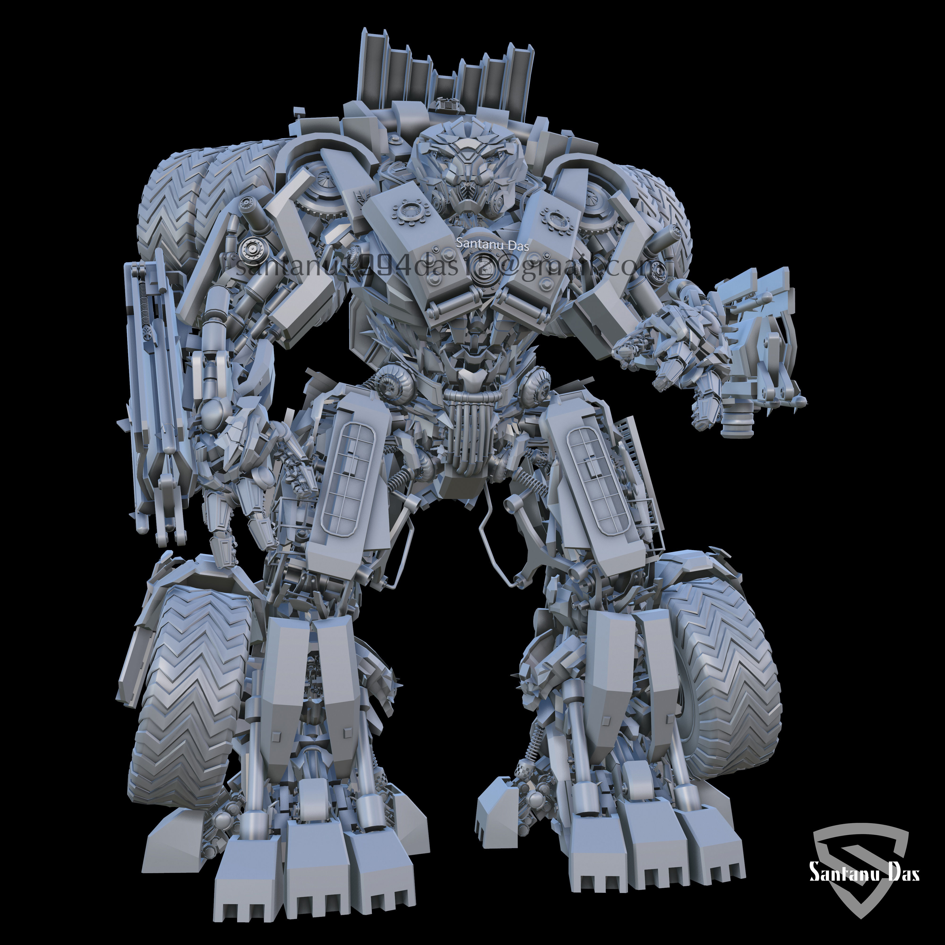 Log Haul Transformers for Animation and Game Low-poly 3D model_3