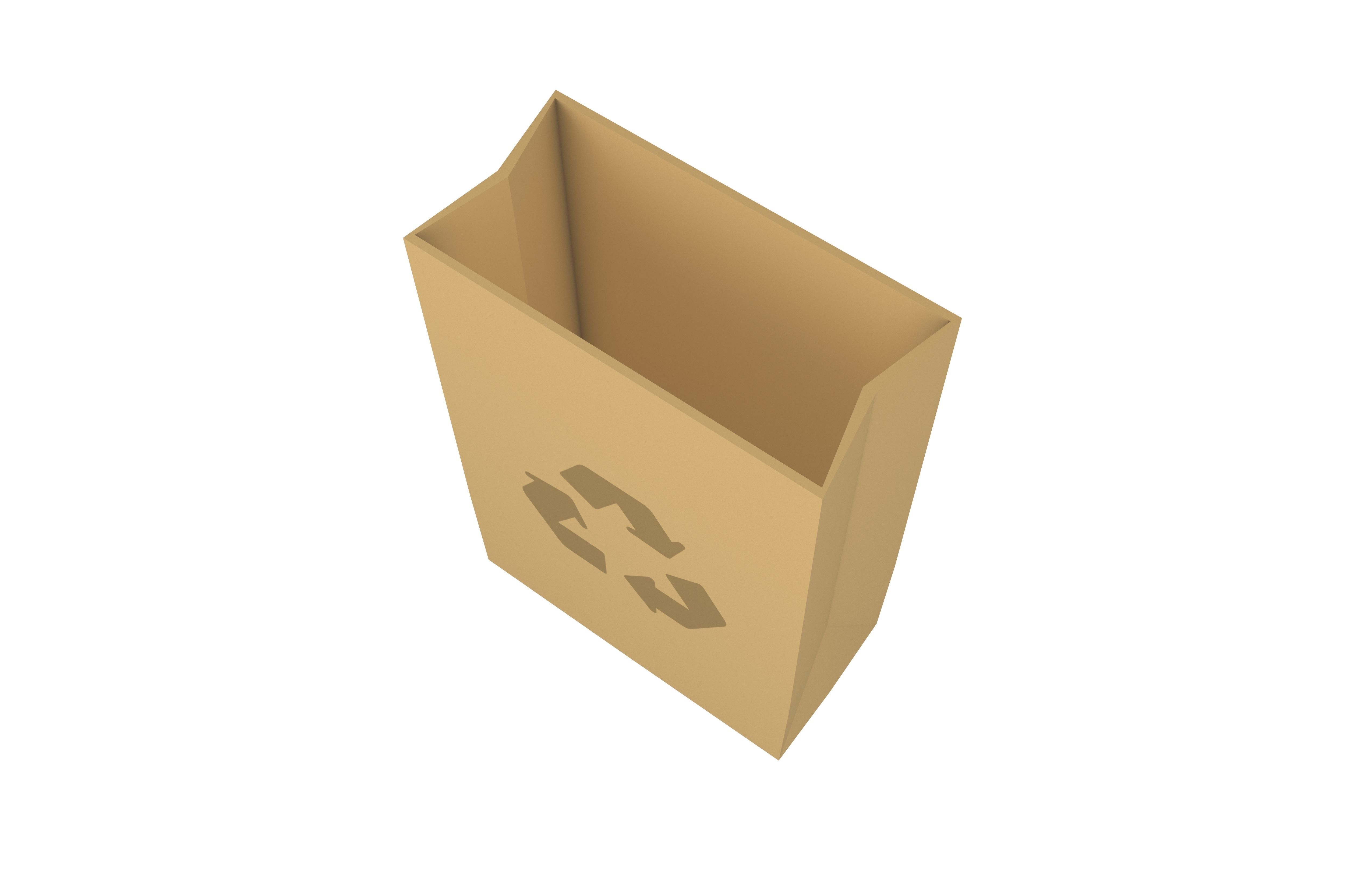 Paper Bag v1 006 Low-poly 3D model_2