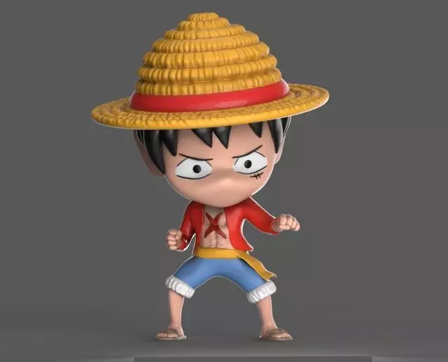 LUFFY CHIBI 3D print model_0