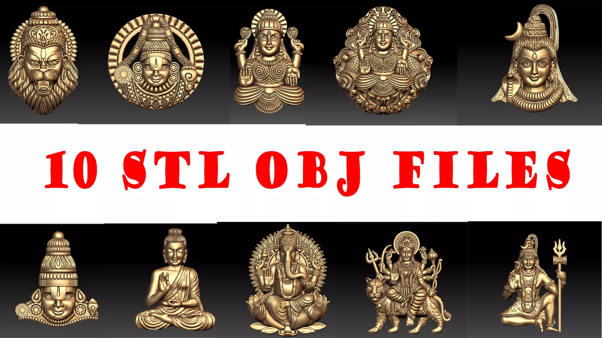 indian god pendents 3D print model