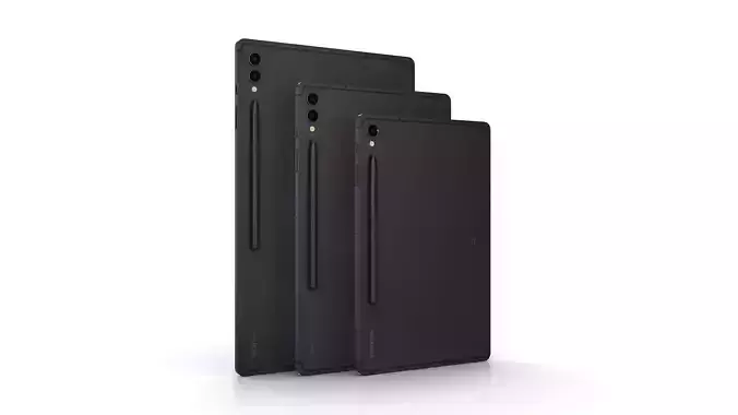 Samsung Galaxy Tab S9 and S9 Plus and S9 Ultra 3D Model Collection
