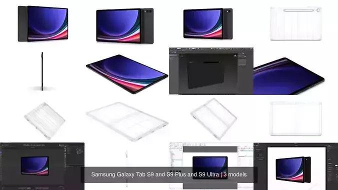 Samsung Galaxy Tab S9 and S9 Plus and S9 Ultra
