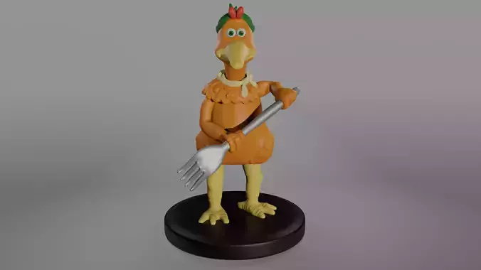 Ginger Chicken Run 3D print model