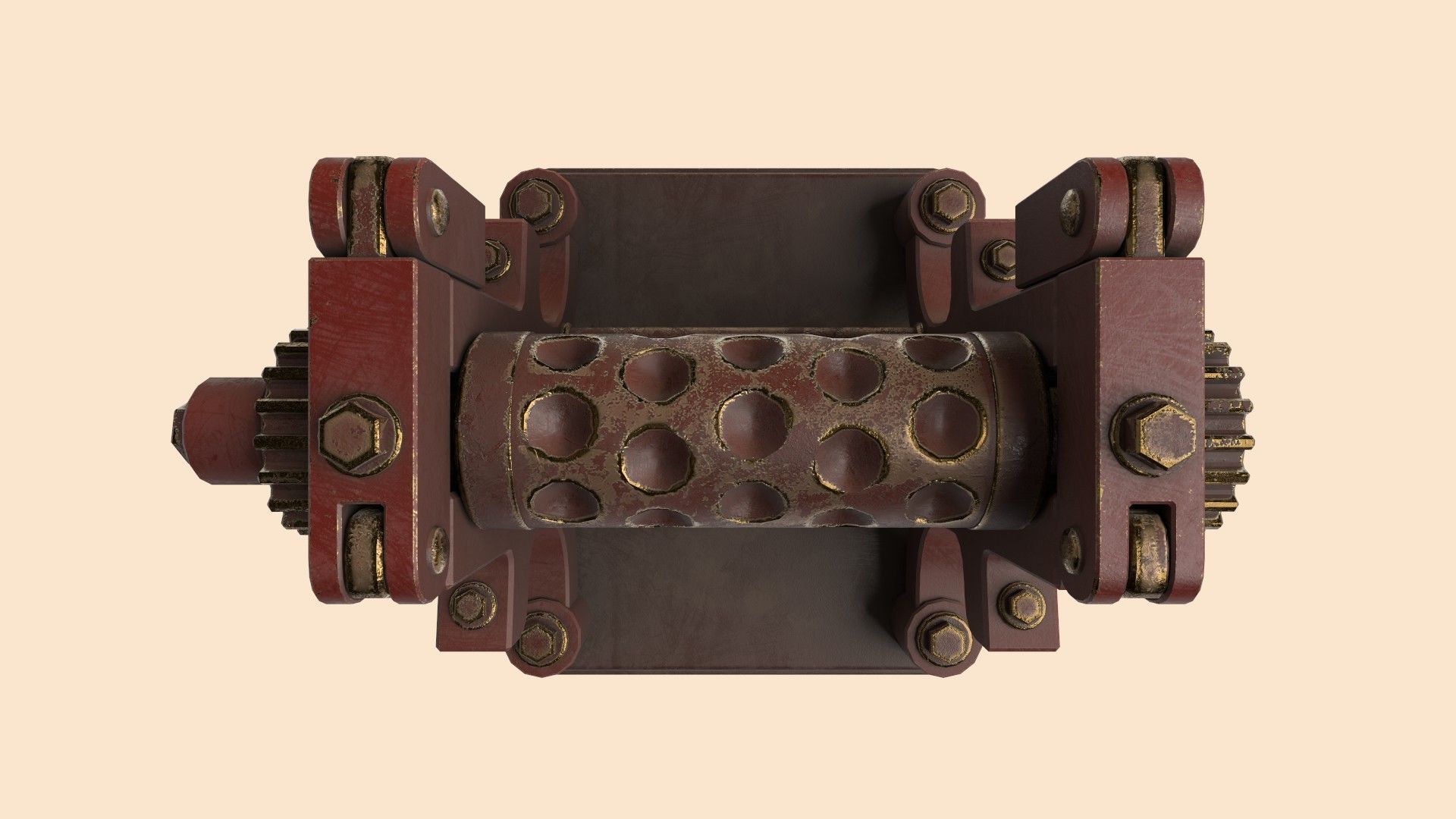 Stylized Candy Drop Roller Low-poly 3D model_8