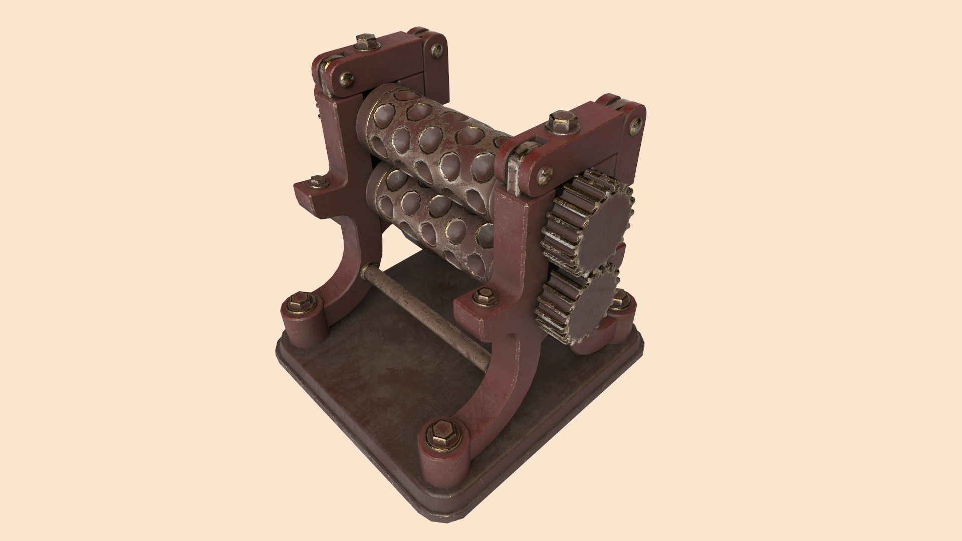 Stylized Candy Drop Roller Low-poly 3D model_10