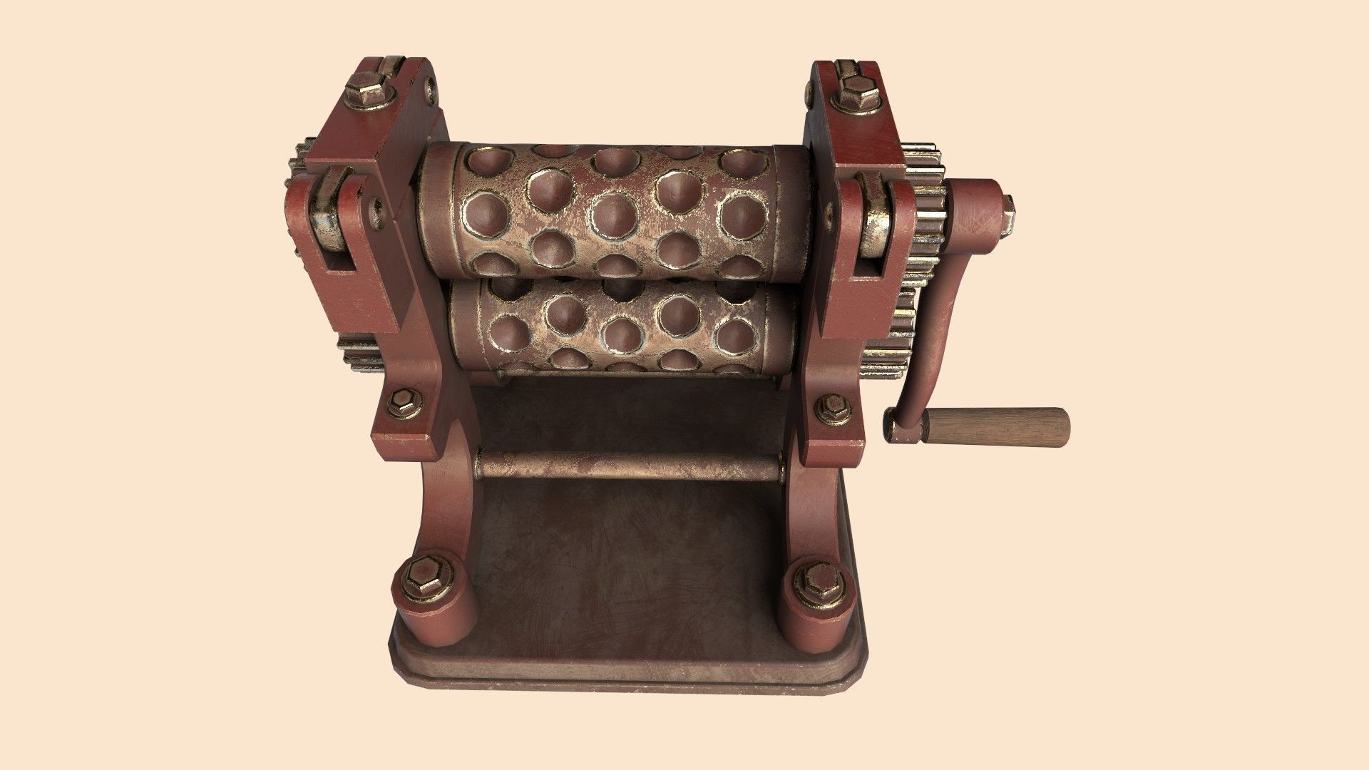 Stylized Candy Drop Roller Low-poly 3D model_3