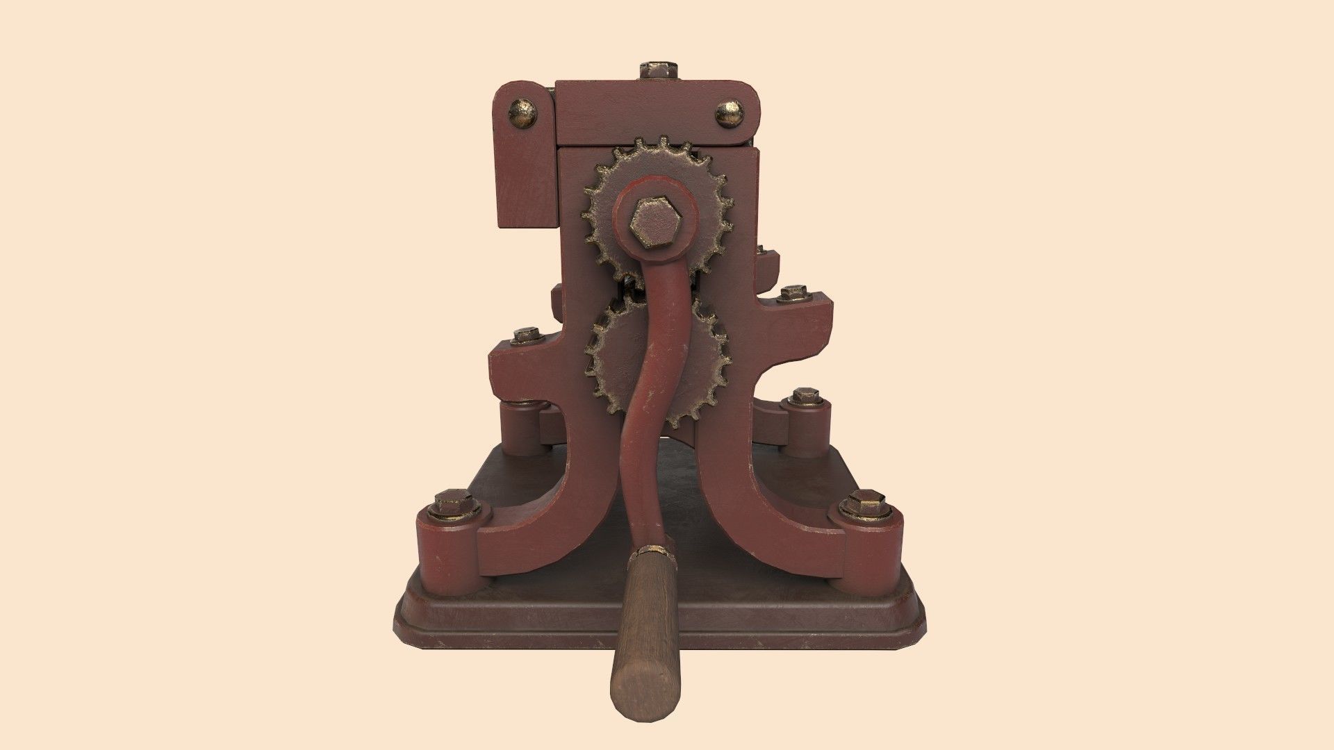 Stylized Candy Drop Roller Low-poly 3D model_6