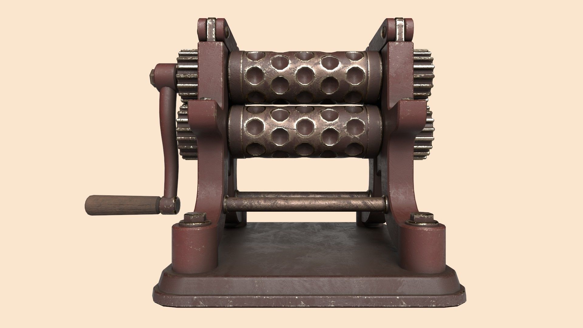 Stylized Candy Drop Roller Low-poly 3D model_7