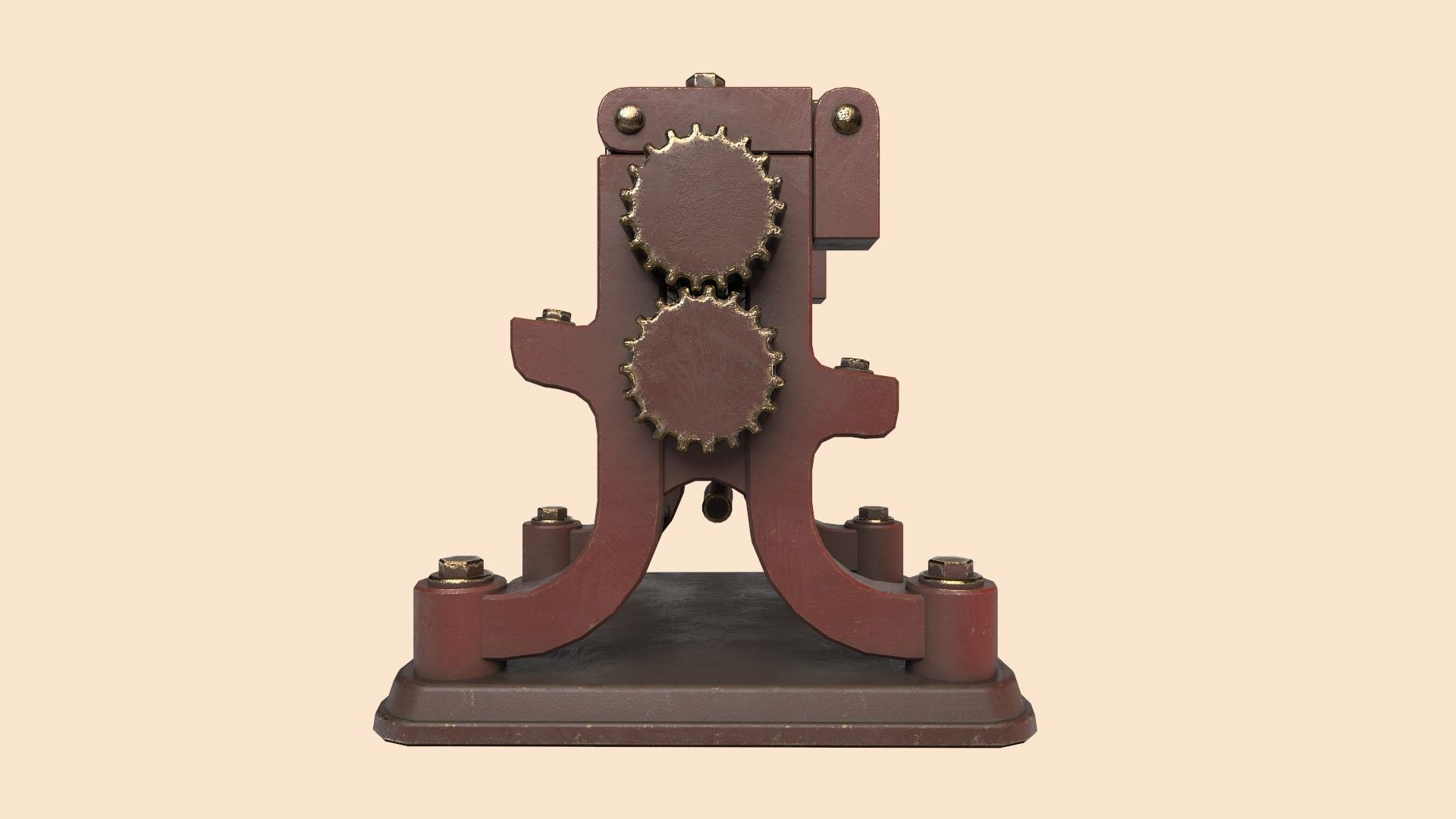 Stylized Candy Drop Roller Low-poly 3D model_5