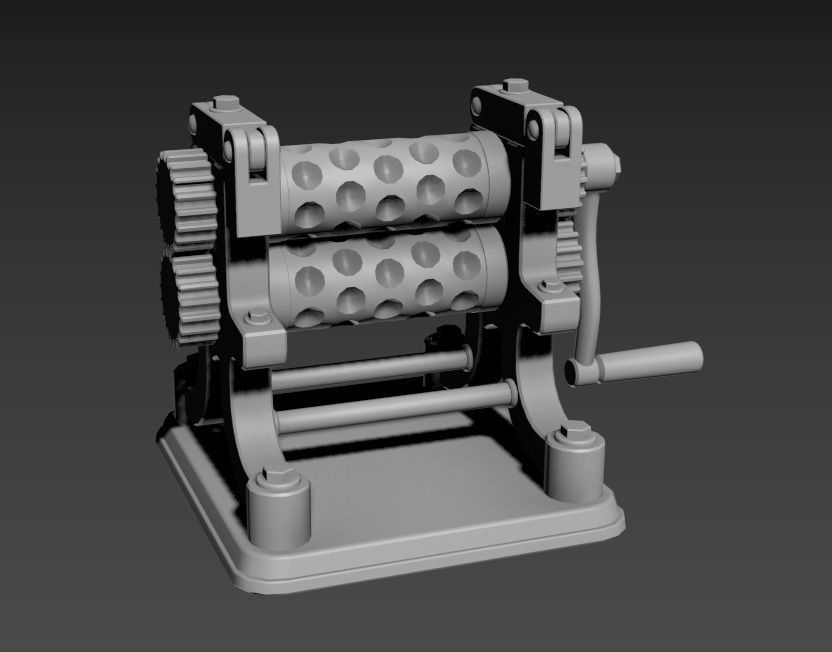 Stylized Candy Drop Roller Low-poly 3D model_14