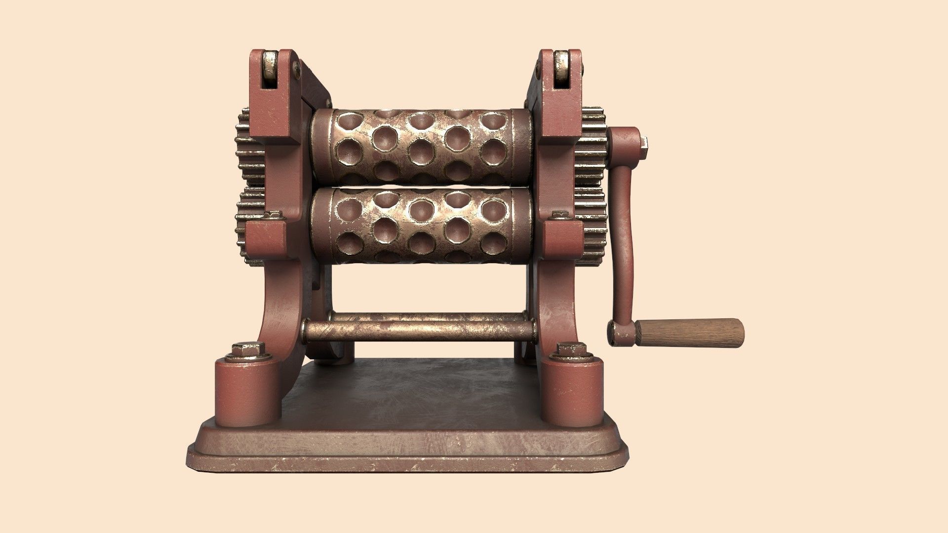 Stylized Candy Drop Roller Low-poly 3D model_4