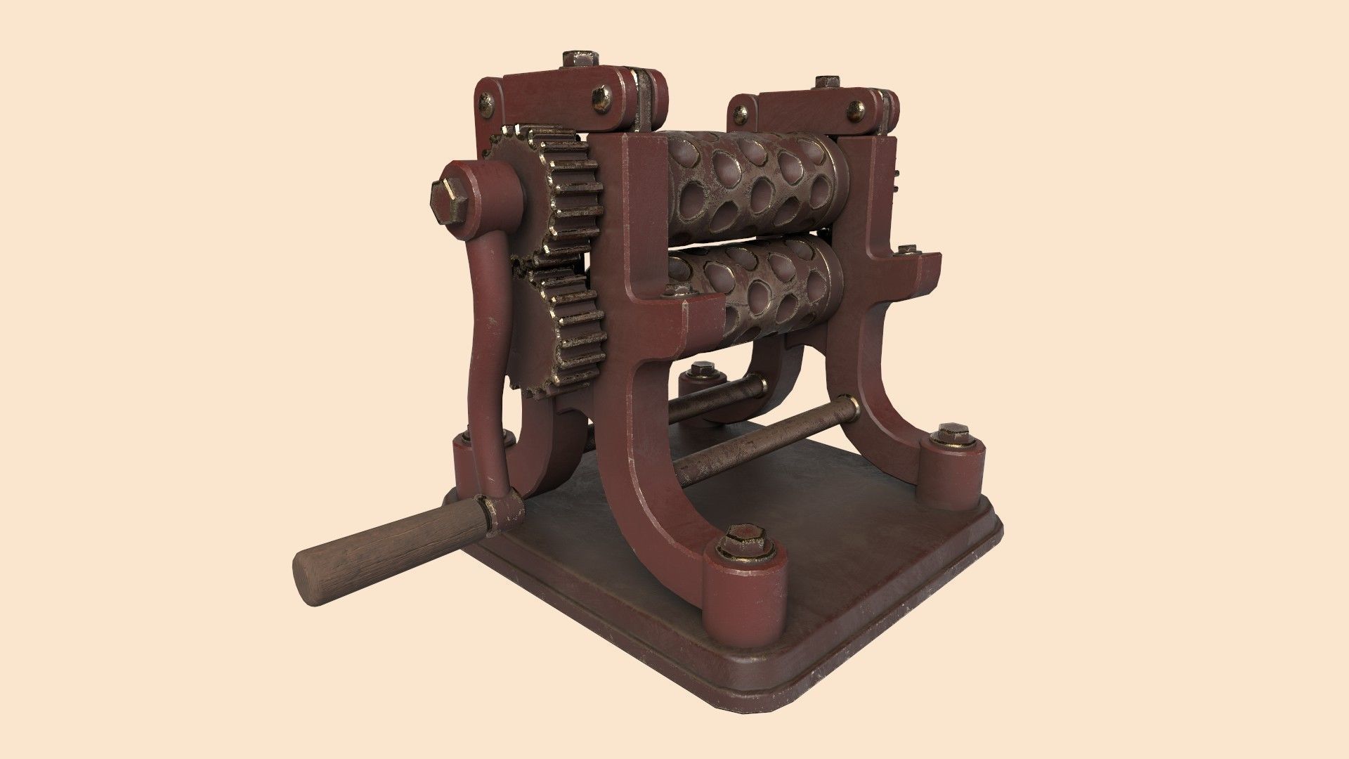 Stylized Candy Drop Roller Low-poly 3D model_9