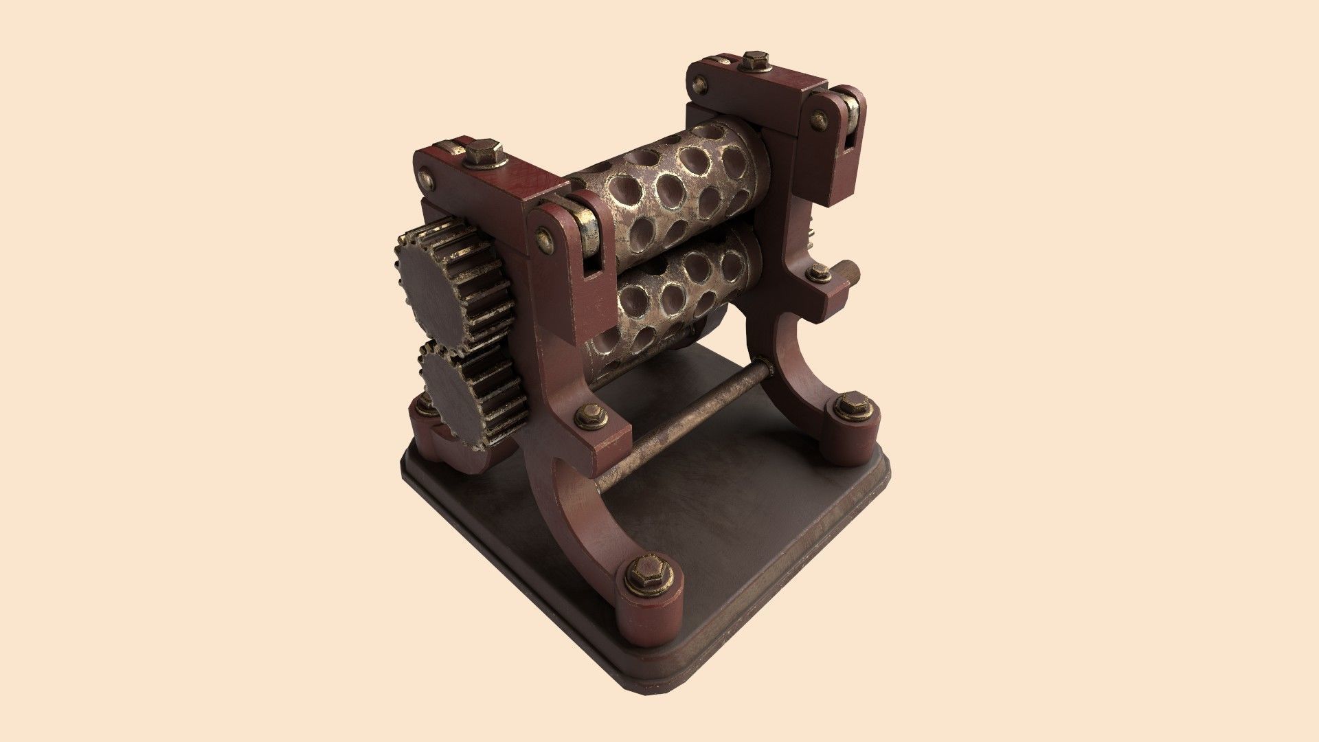 Stylized Candy Drop Roller Low-poly 3D model_11