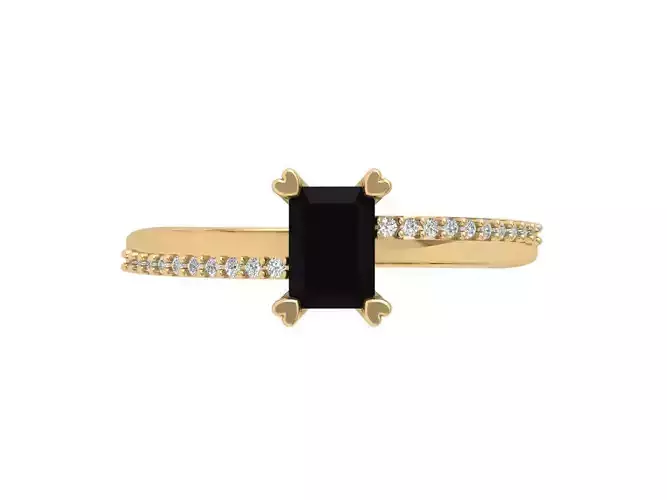 Emerald Solitaire Ring