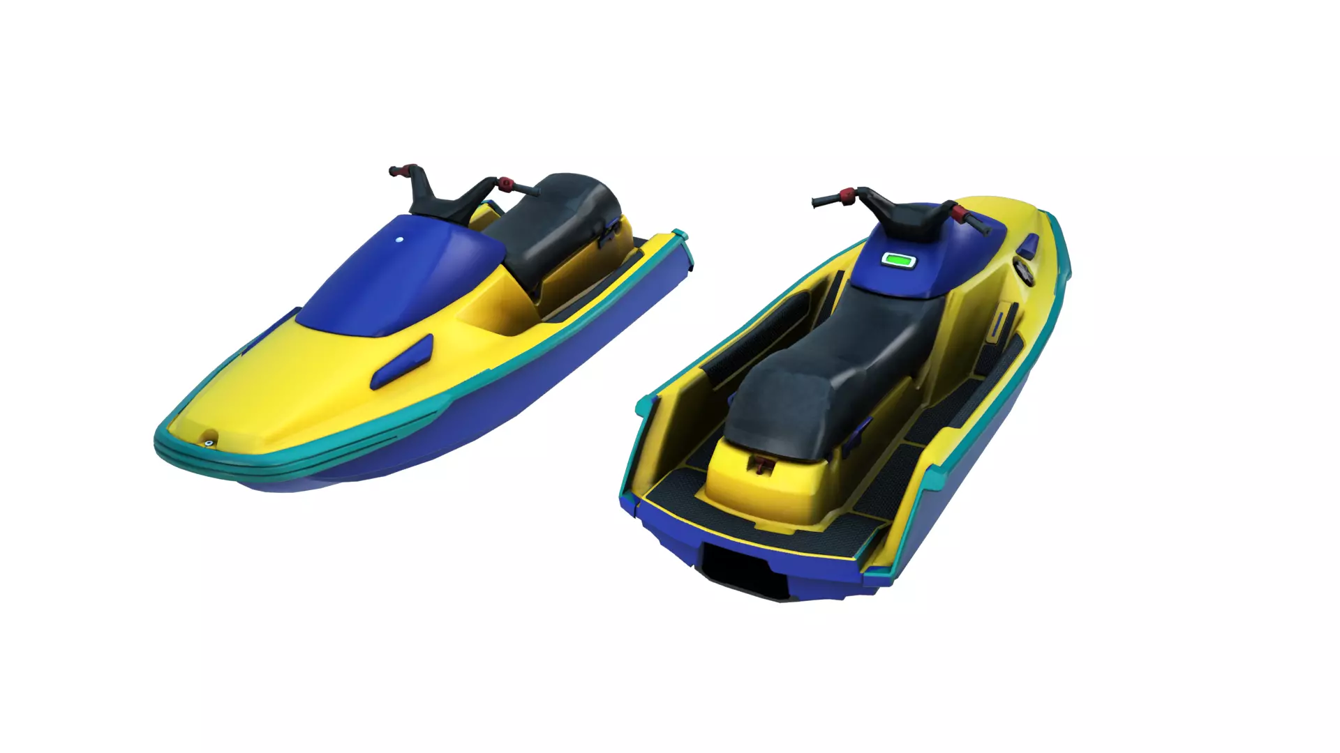 Jetski 3D Model Low-poly 3D model