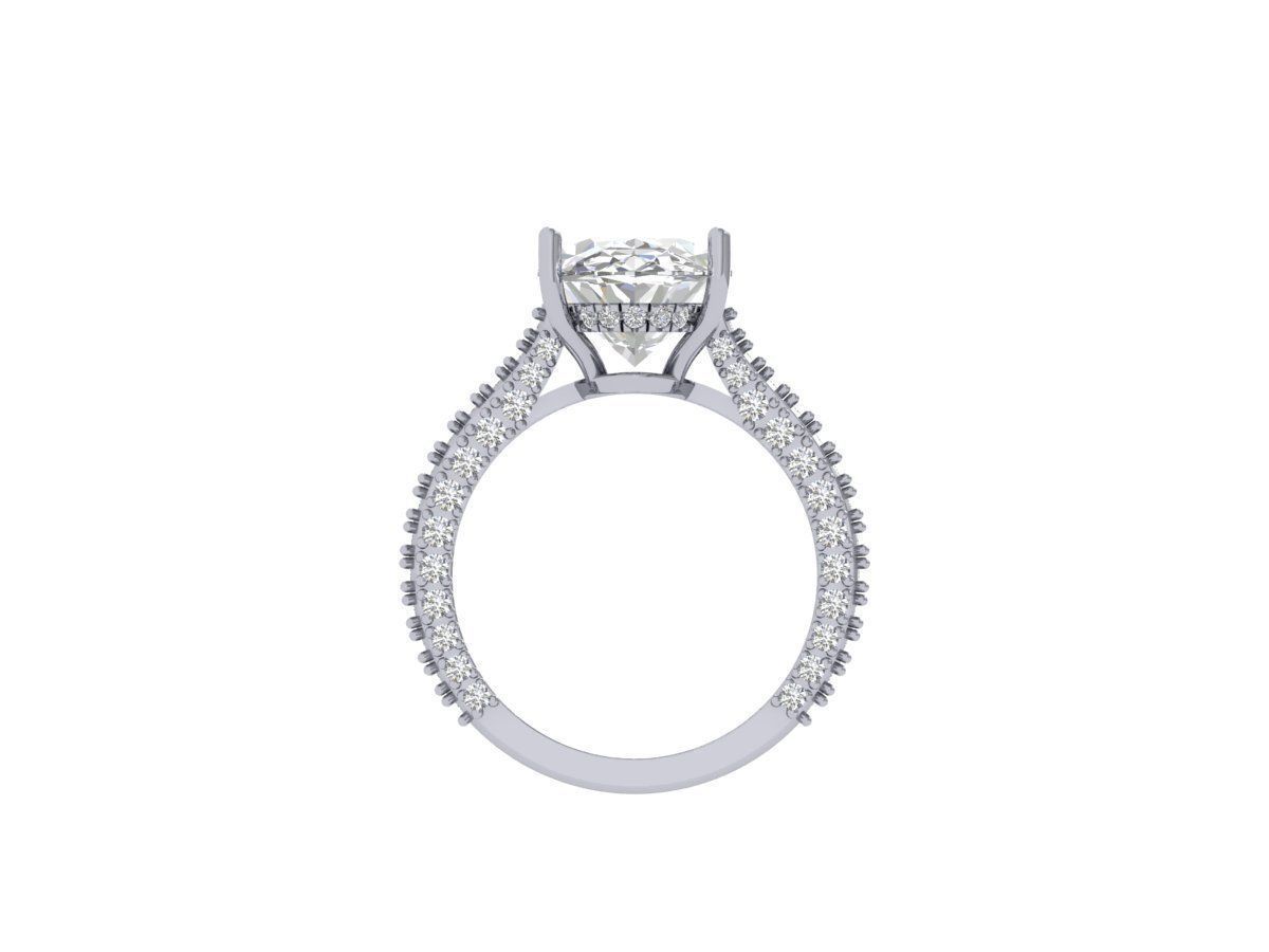 Oval Art Deco Ring 3D print model_7