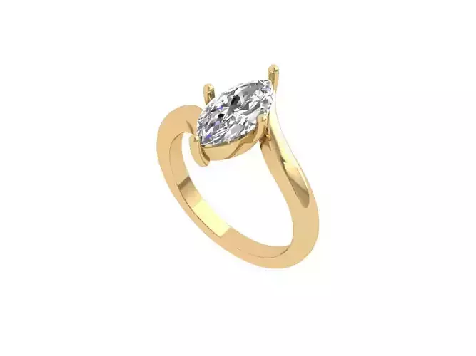 Marquise Solitaire Ring