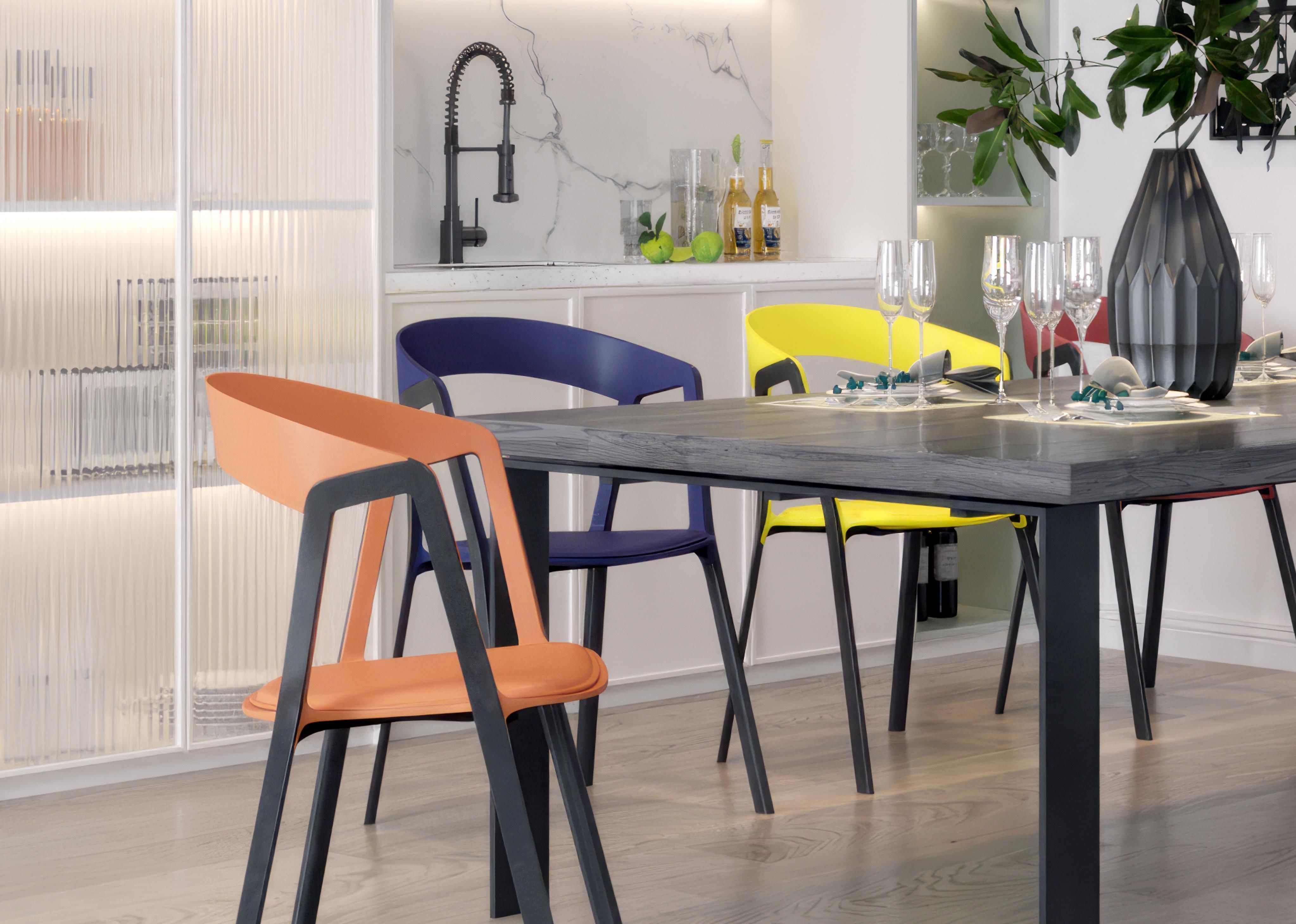 dining and chair table Modern 3D model_4