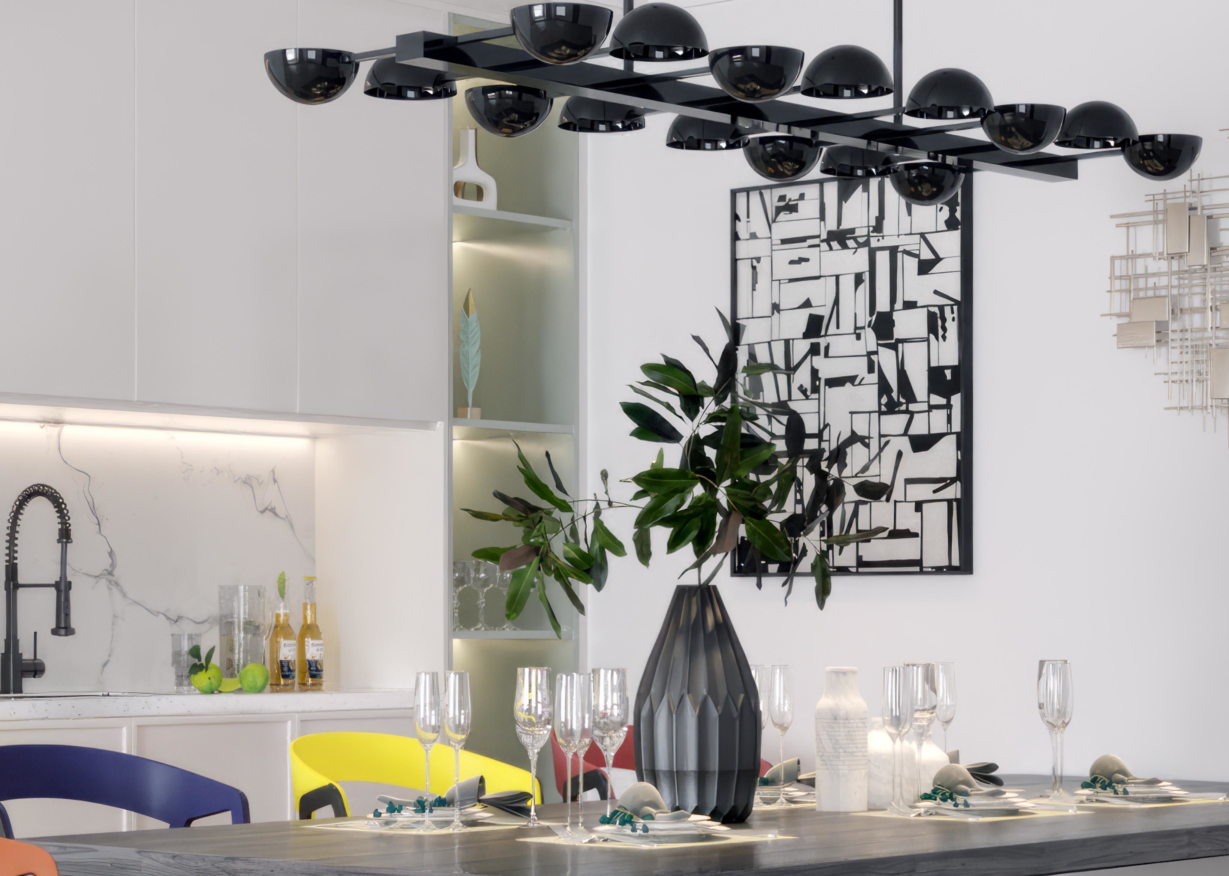 dining and chair table Modern 3D model_5