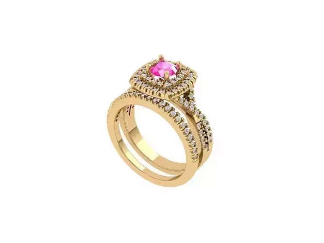 Solitair Ring Bridal Set