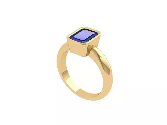 Emerald Solitaire Ring