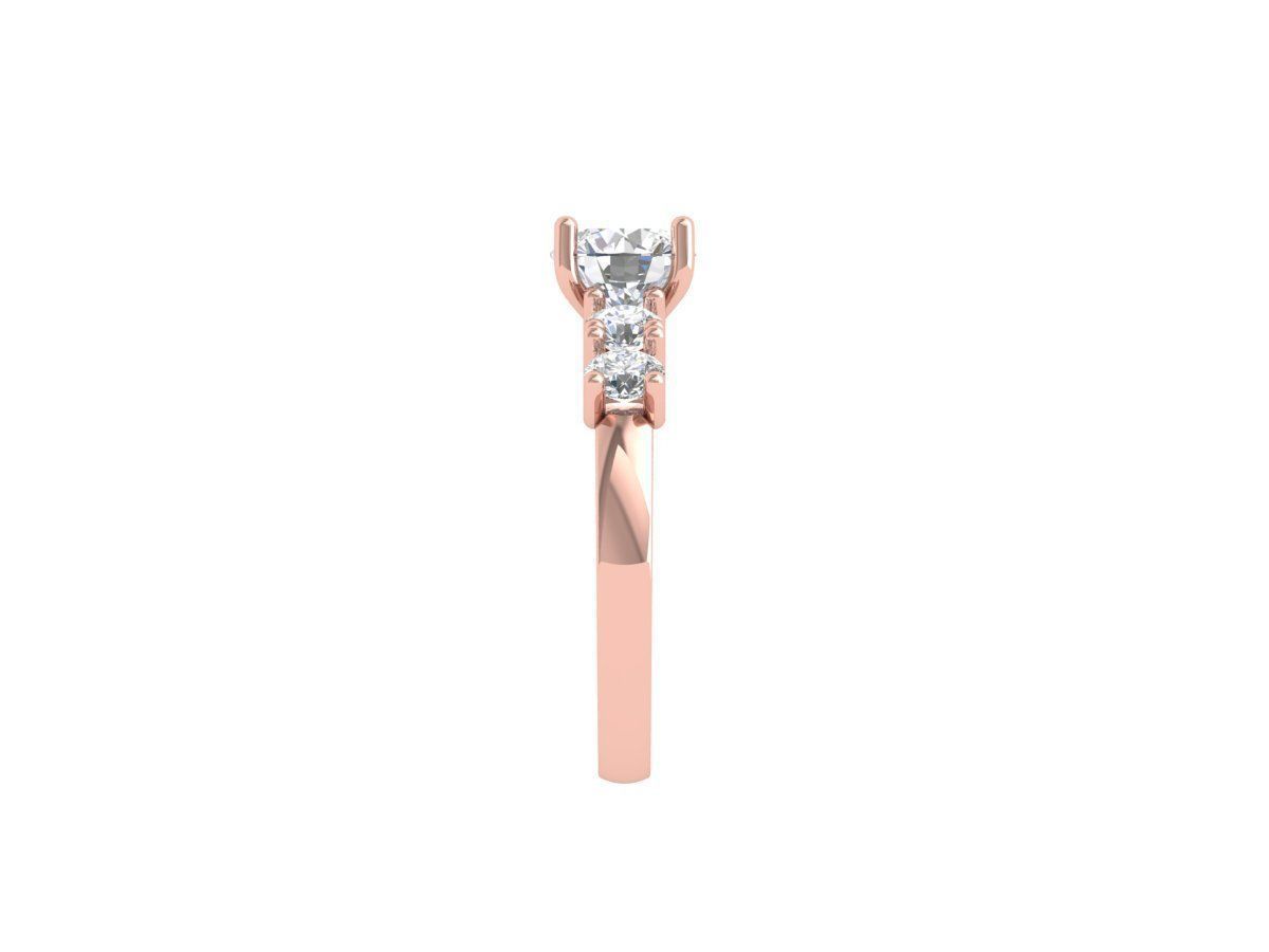 Solitaire Engagement Ring 3D print model_10