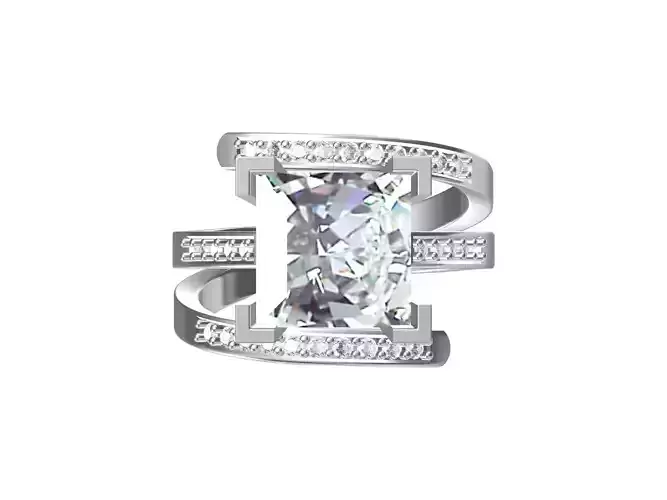 Princess Art Deco Ring