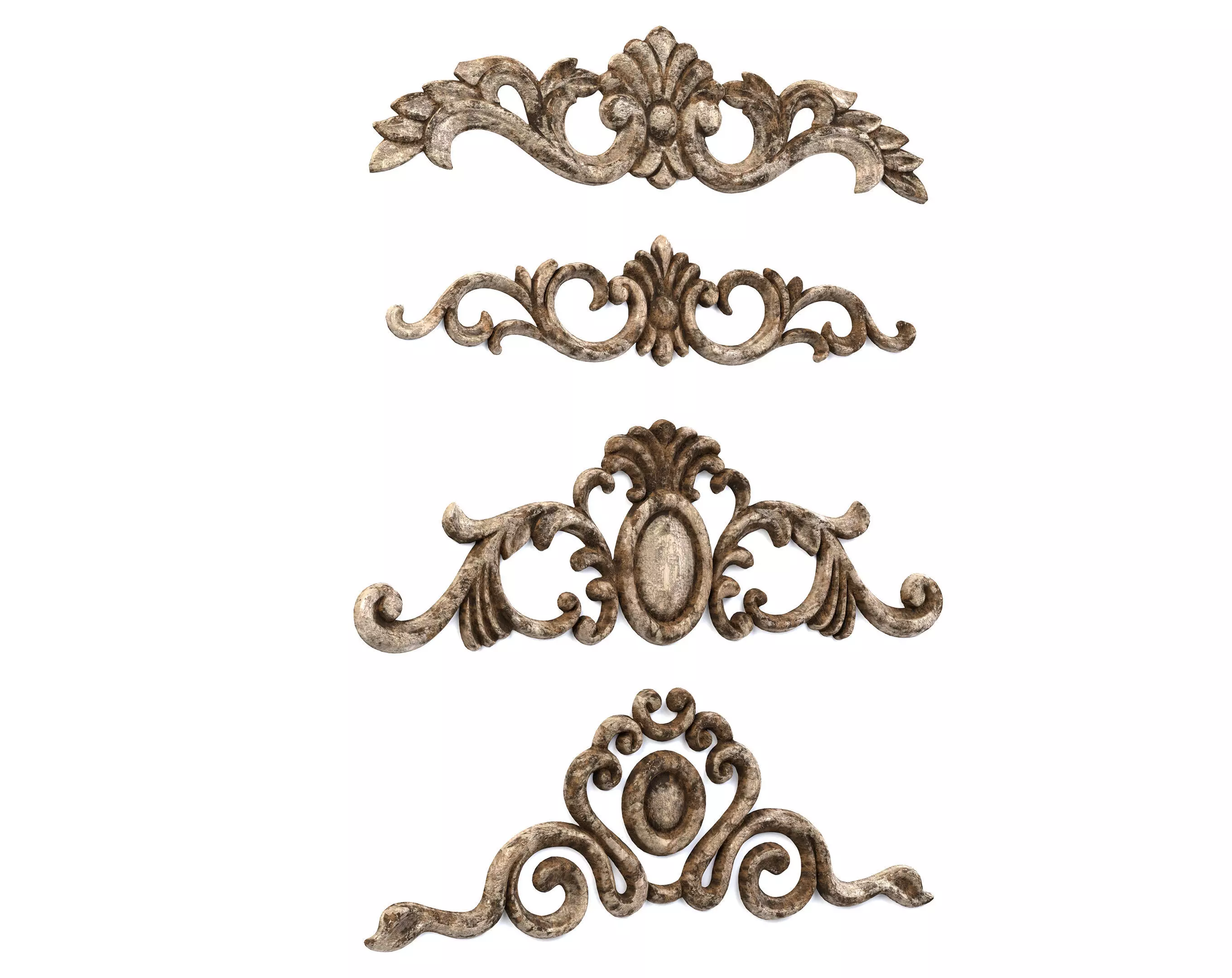 4 Low-Poly Ornament Vol 08-4 Low-poly 3D model_0