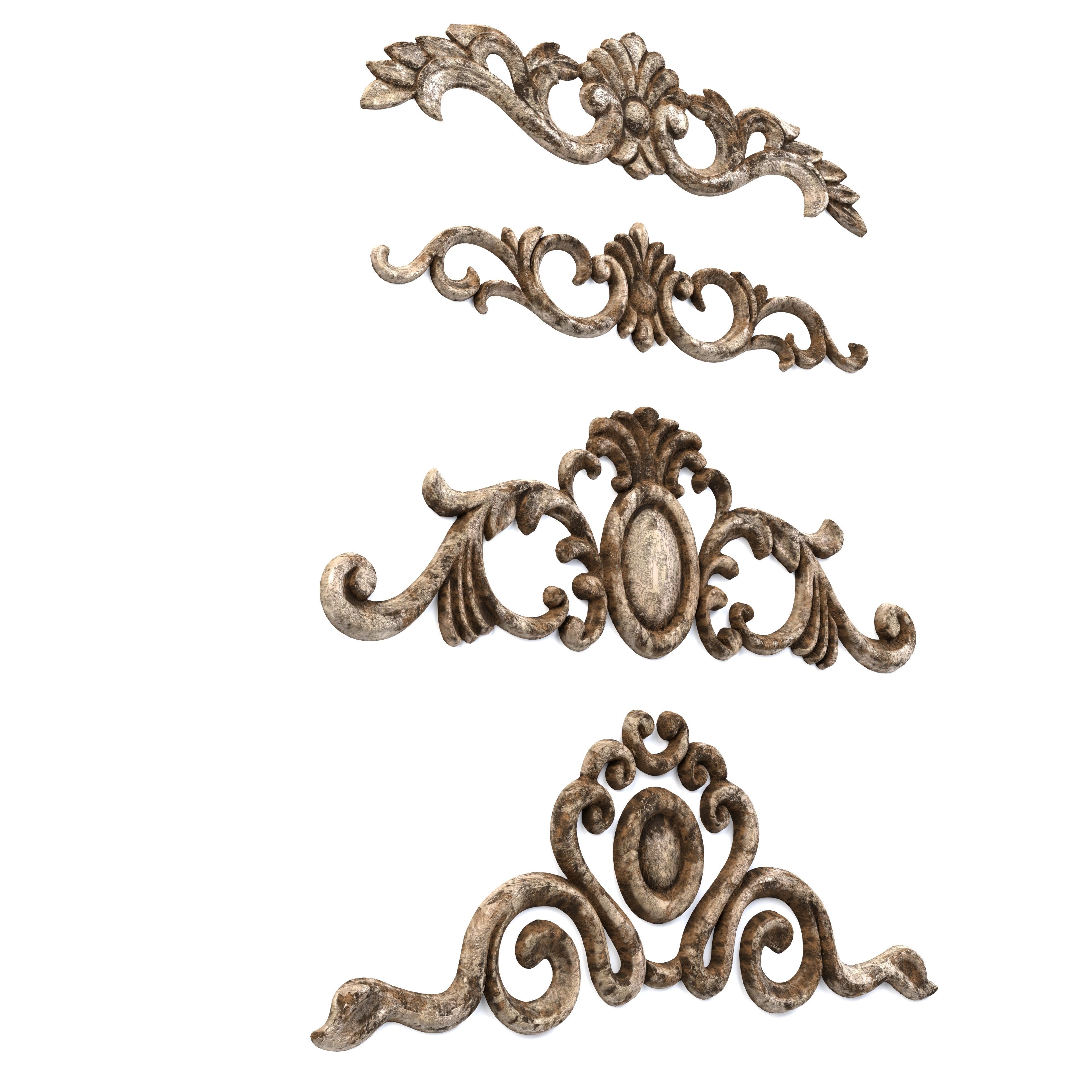 4 Low-Poly Ornament Vol 08-4 Low-poly 3D model_6