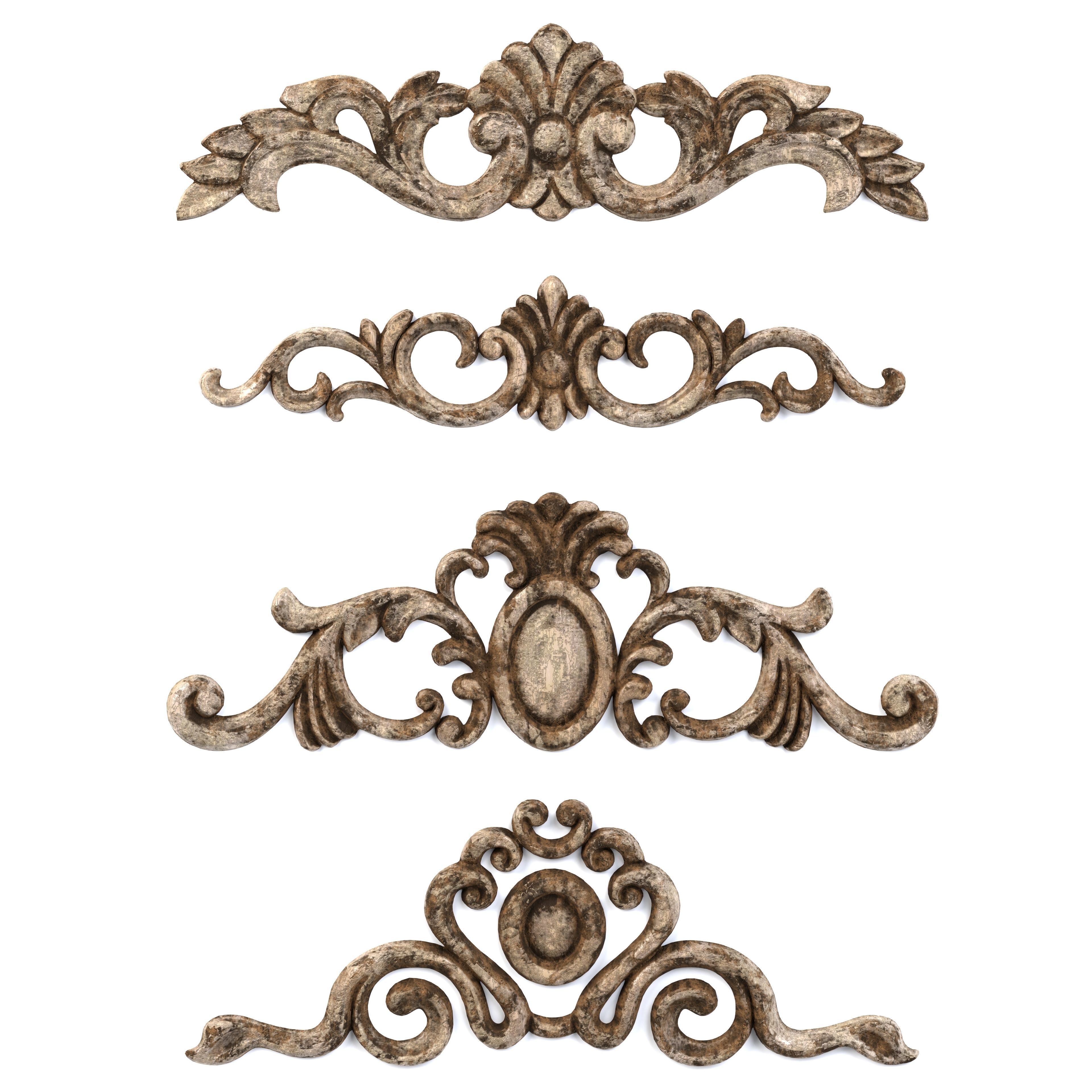 4 Low-Poly Ornament Vol 08-4 Low-poly 3D model_1