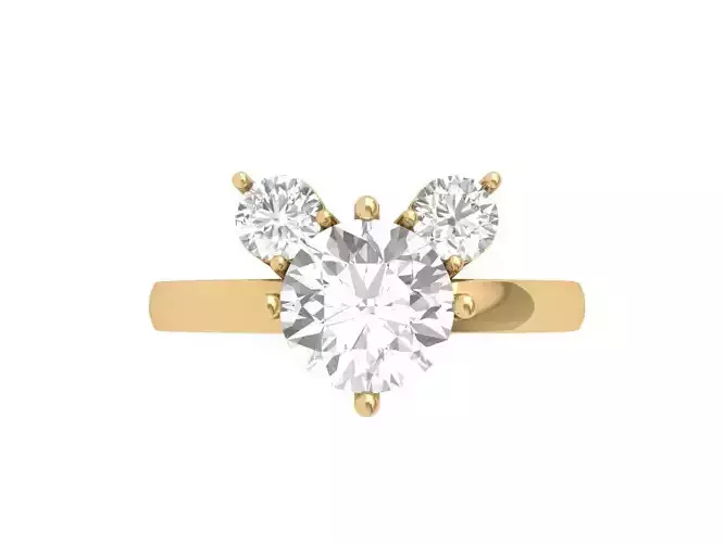 Solitair 3 Stone Ring