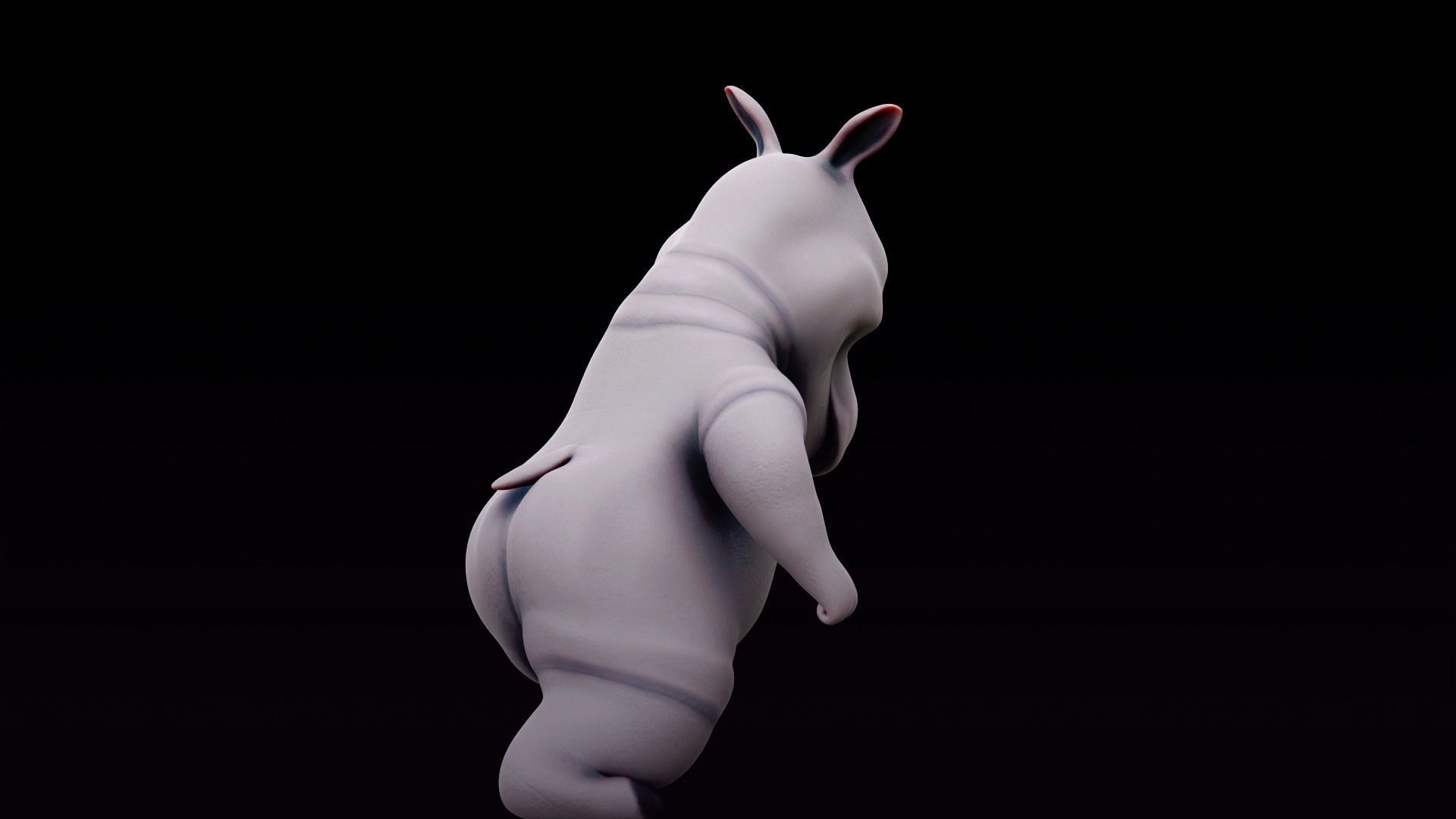 Rhino - rigged cartoon character for blender Low-poly 3D model_34