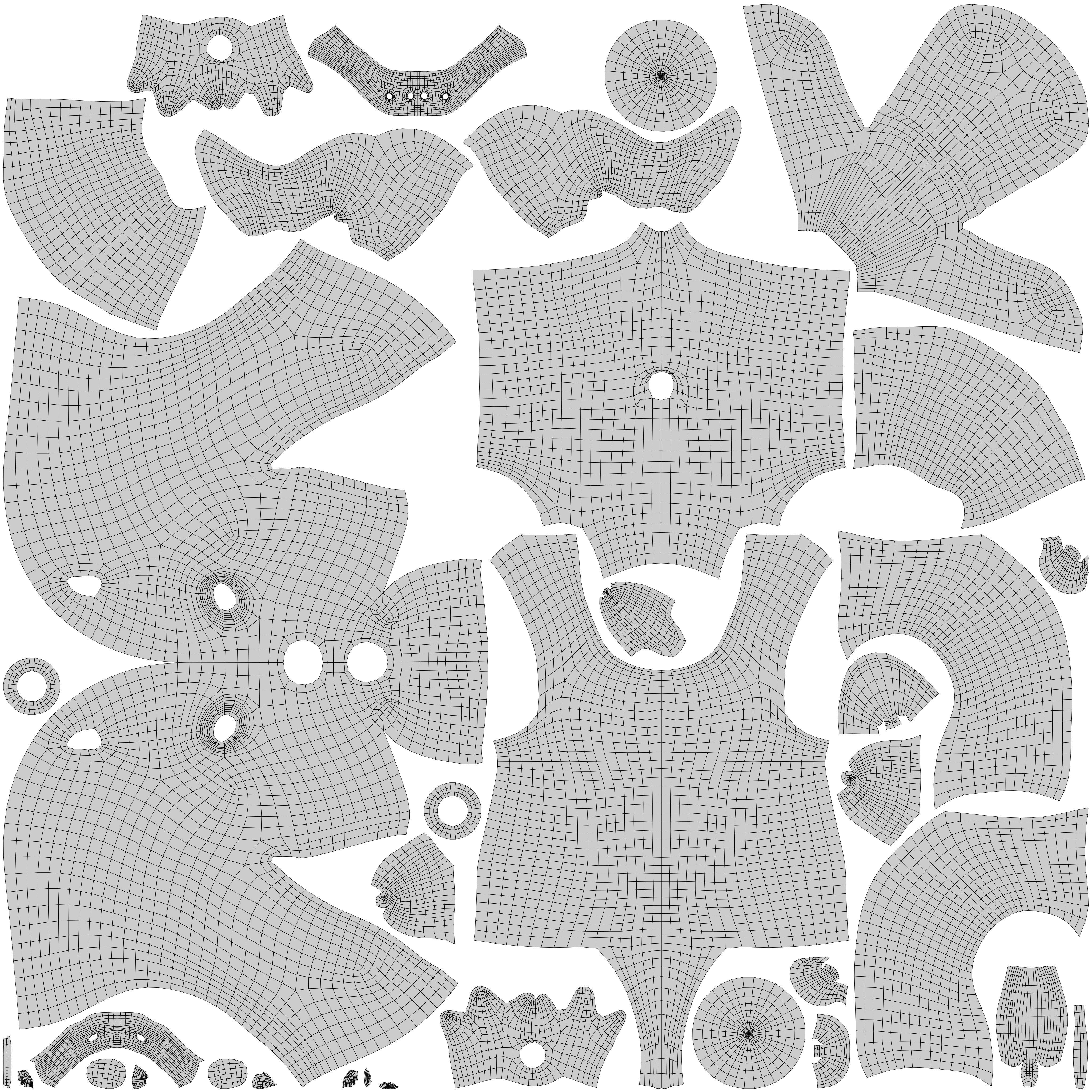 Rhino - rigged cartoon character for blender Low-poly 3D model_12