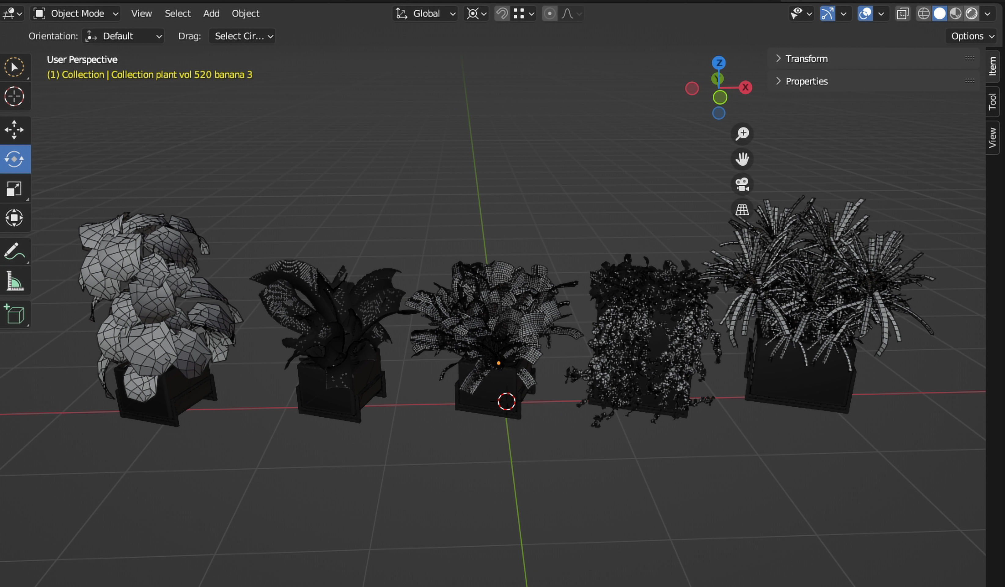 Collection plant vol 520 - blender model 3D model_7