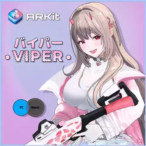 Viper - anime character Low-poly 3D model