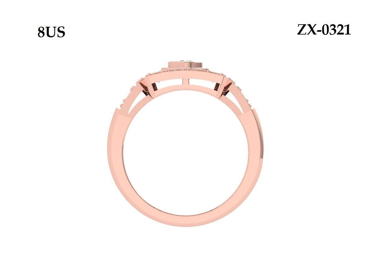 Art Deco Ring 3D print model_10