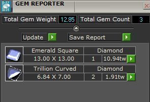 Emerald 3 Stone Ring 3D print model_12