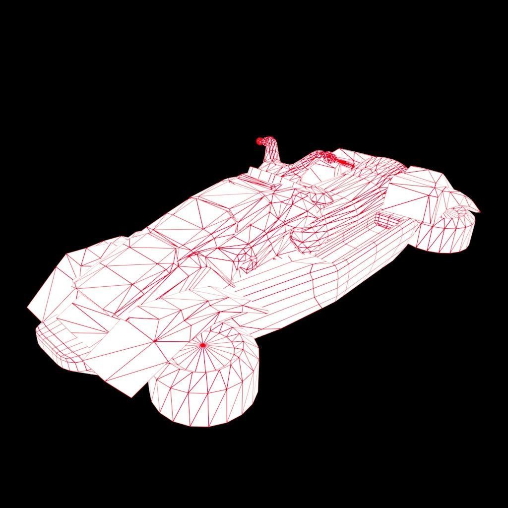 Jetski car concept Low-poly 3D model_3