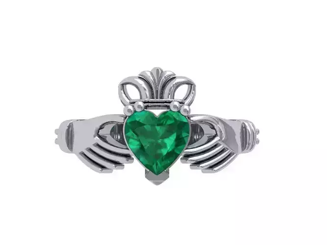 Heart Ring With Hand