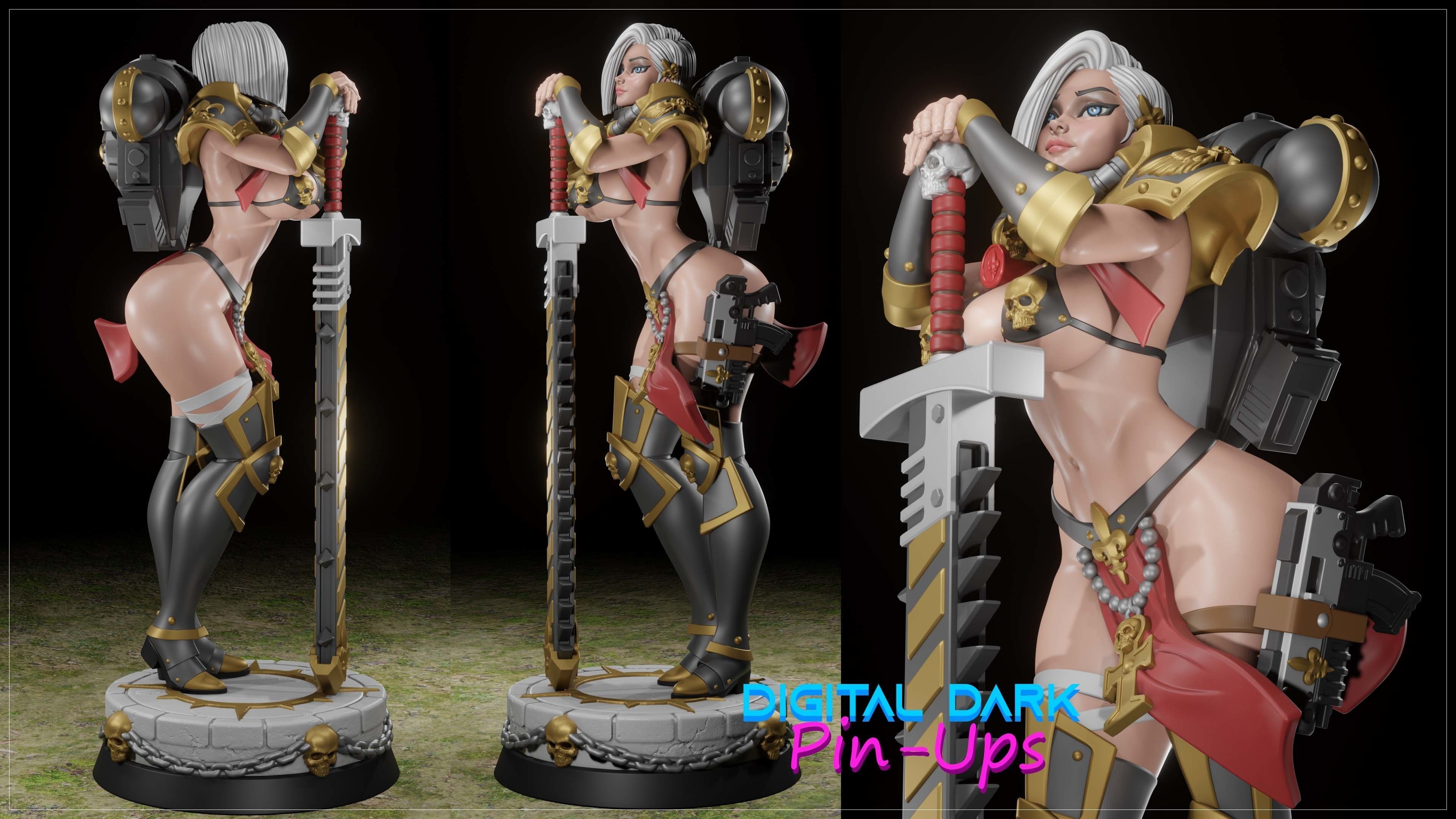 Battle Thick with NSFW version and Miniatures and Keychains 3D print model_1