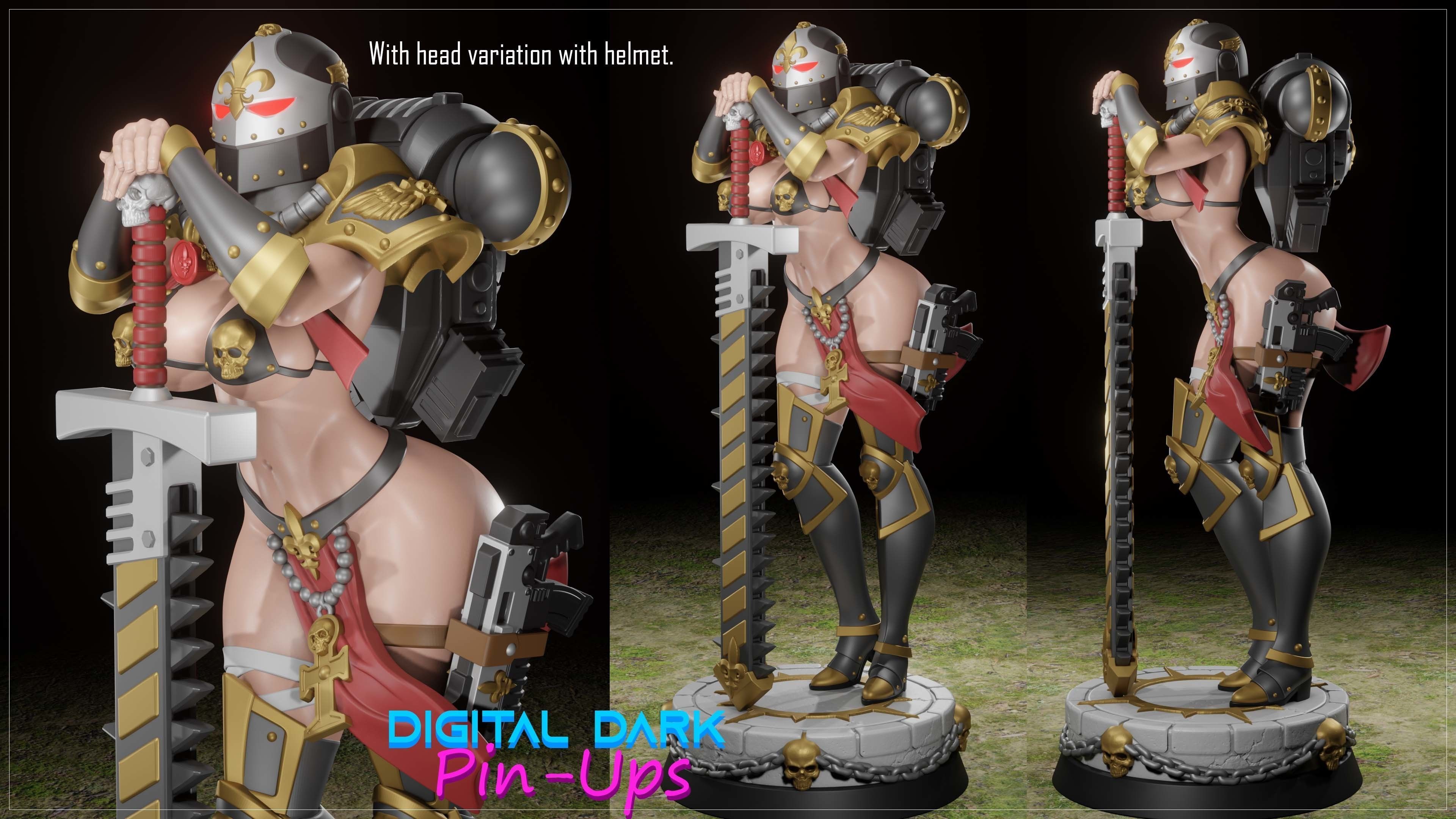 Battle Thick with NSFW version and Miniatures and Keychains 3D print model_11