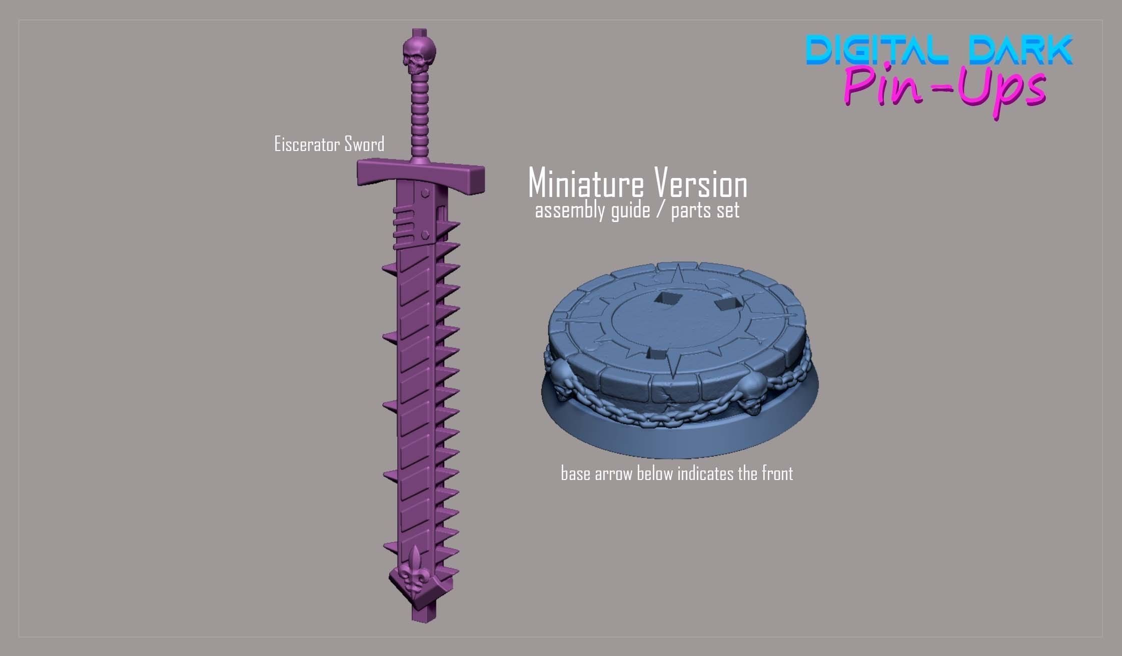 Battle Thick with NSFW version and Miniatures and Keychains 3D print model_18