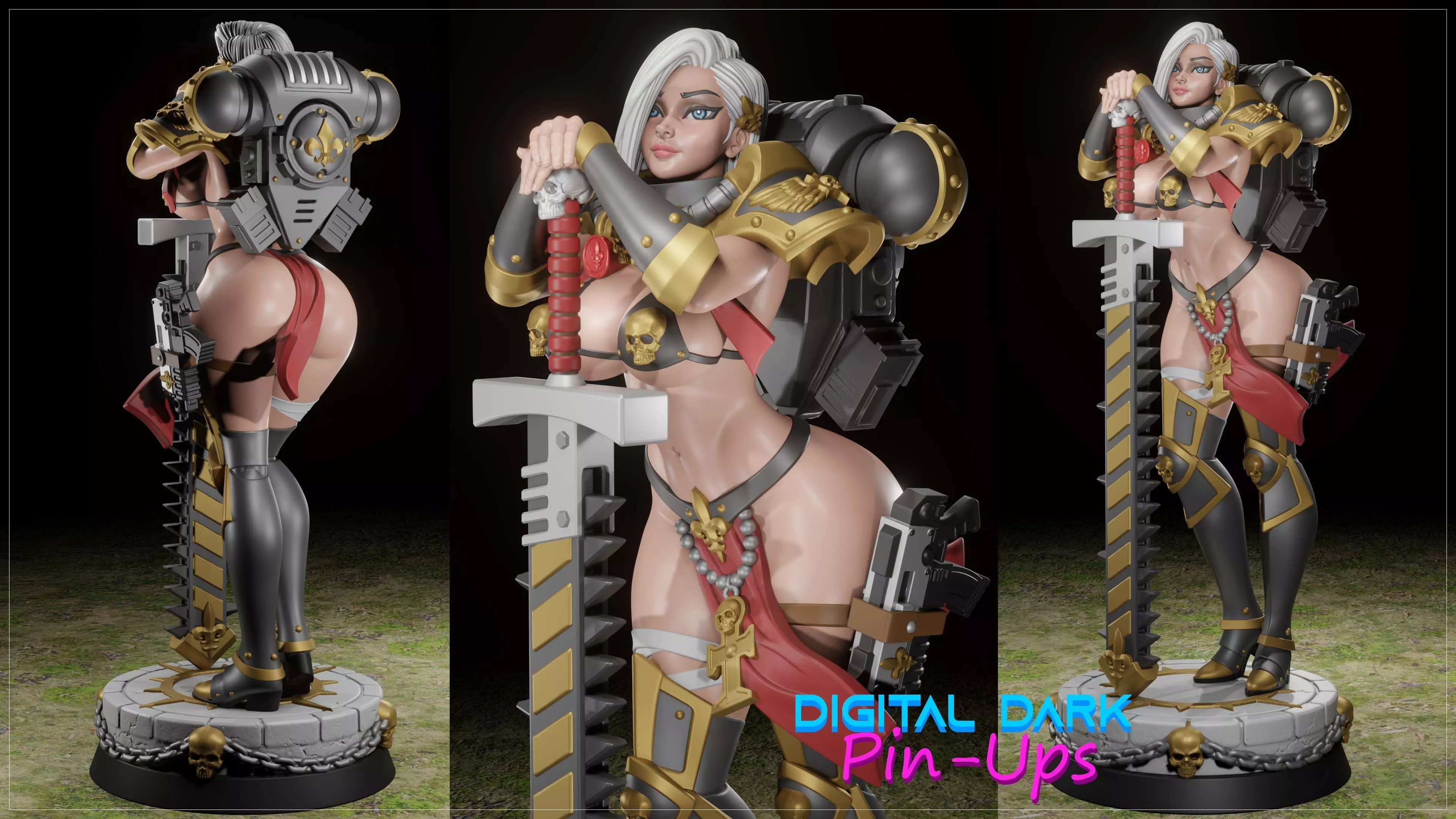 Battle Thick with NSFW version and Miniatures and Keychains 3D print model_0