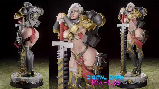 Battle Thick with NSFW version and Miniatures and Keychains 3D print model