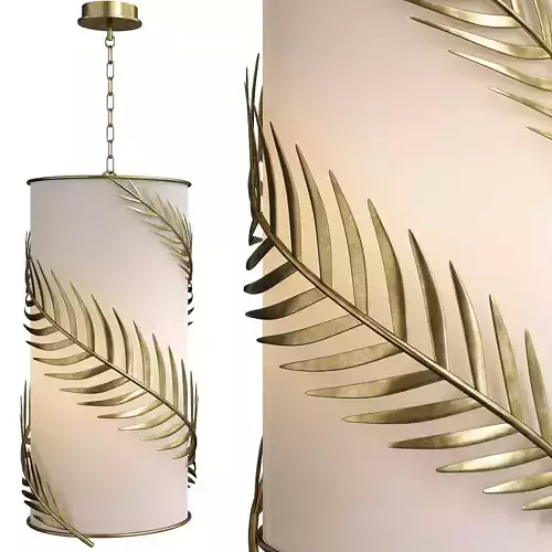 Aviva Stanoff for Currey Co Queenbee Palm Pendant Low-poly 3D model