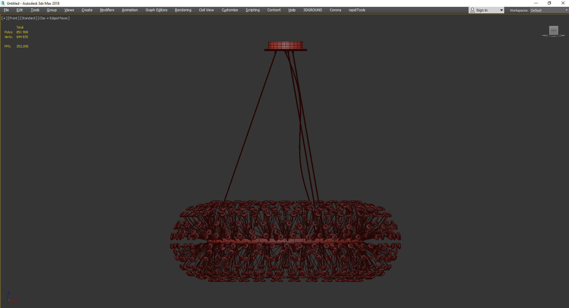 LUX MODERN GRIB Low-poly 3D model_3