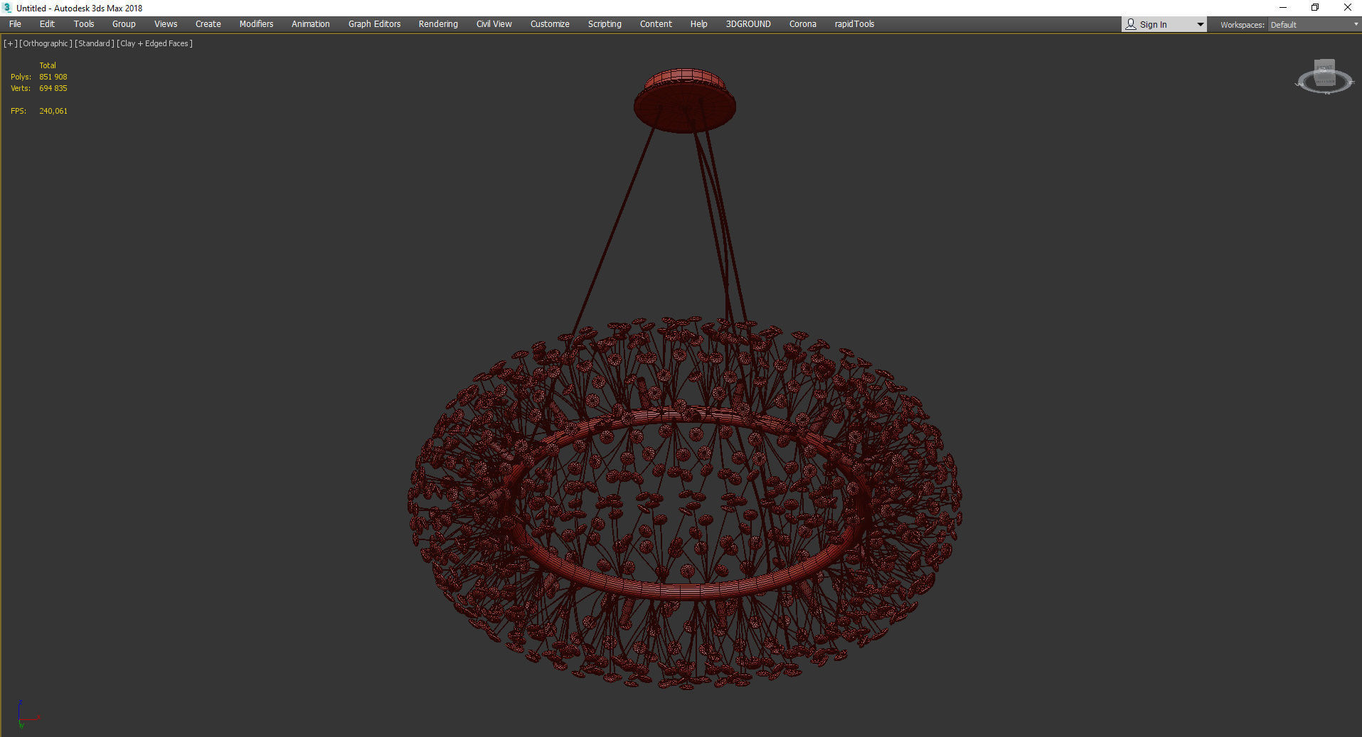 LUX MODERN GRIB Low-poly 3D model_4